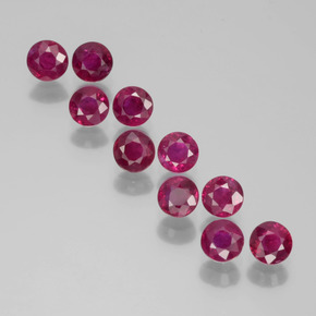 0.2ct Round Facet Pink Red Ruby Gem for sale 0.2ct Round Facet Pink Red Ruby Gem (ID: 399375)