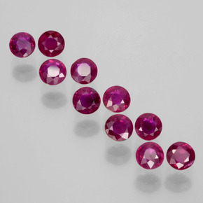 0.2ct Round Facet Pink Red Ruby Gem for sale 0.2ct Round Facet Pink Red Ruby Gem (ID: 399405)