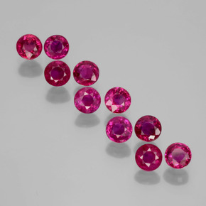 0.2ct Round Facet Pink Red Ruby Gem for sale 0.2ct Round Facet Pink Red Ruby Gem (ID: 399410)