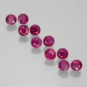 2.1ct Round Facet Pink Red Ruby for sale thumb image of 2.1ct Round Facet Pink Red Ruby (ID: 399412)