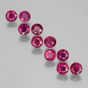 0.2ct Round Facet Pink Red Ruby Gem for sale 0.2ct Round Facet Pink Red Ruby Gem (ID: 399508)