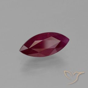 1.90 ct Red Ruby Stone, Natural Ruby in Marquise Facet Shape for Sale