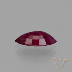 Ruby Gemstone in 11.4 x 5.2 mm Size for Sale, Ruby Stone in Deep Red Color