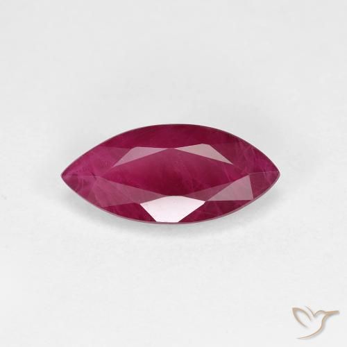 1.58ct Natural Deep Red Ruby, Marquise, VS-SI