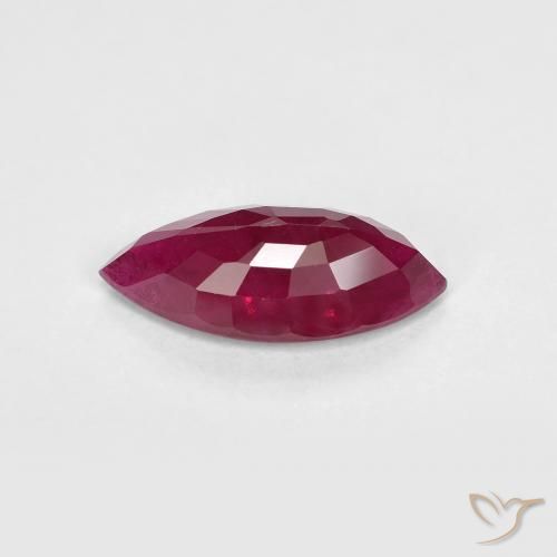 Ruby Gemstone in 11 x 5 mm Size for Sale, Ruby Stone in Deep Red Color