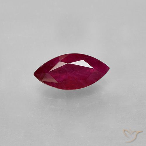 1.9 Carat Red Color Natural Oval Ruby Loose Gemstone 1 Pieces