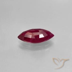 Ruby Gemstone in 10.3 x 4.9 mm Size for Sale, Ruby Stone in Medium Red Color