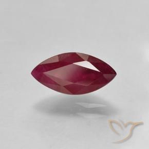 1.47 ct Red Ruby Stone, Natural Ruby in Marquise Facet Shape for Sale