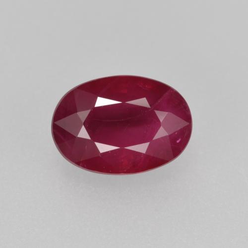 Vin rouge Rubis gemme - 1.1ct Ovale facette (ID: 402659)