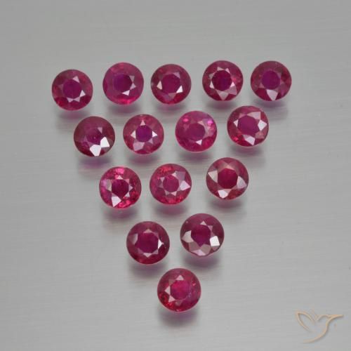 4.04 ct Round Cut Ruby, 3.7 mm From Myanmar, Photo A
