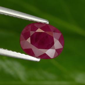 3.09 ct Red Ruby Gemstone, Ruby Gem in Oval Facet Shape for Sale.