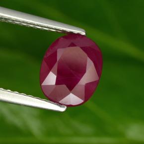 3.09 ct Red Ruby Stone, Natural Ruby in Oval Facet Shape for Sale