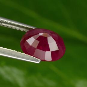 Ruby Gemstone in 8.7 x 6.9 mm Size for Sale, Ruby Stone in Pink Red Color