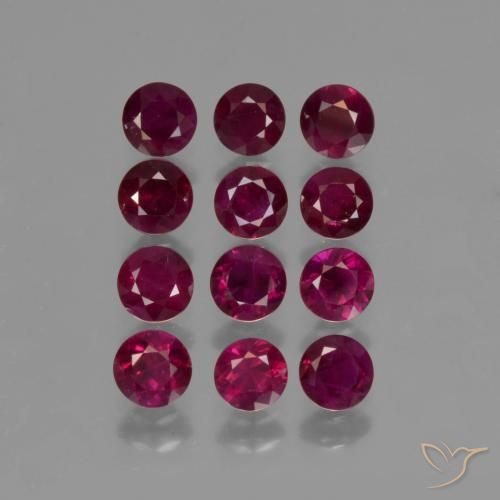 2.64 ct Diamond Cut Ruby, 3.4 mm From Myanmar, Photo A