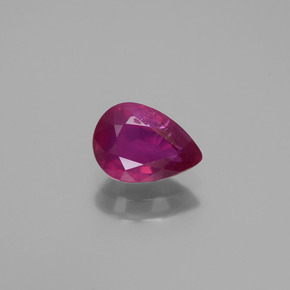 1.1ct Pear Facet Pink Red Ruby for sale thumb image of 1.1ct Pear Facet Pink Red Ruby (ID: 446508)