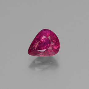 1.14 ct Red Ruby Gemstone, Ruby Gem in Pear Facet Shape for Sale.
