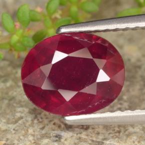 2.6ct Oval Facet Red Ruby for sale thumb image of 2.6ct Oval Facet Red Ruby (ID: 464799)