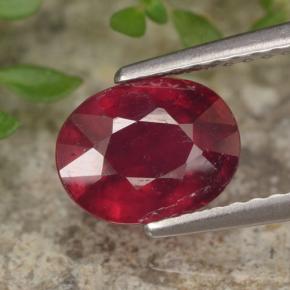Medium Red Рубин Камень - 2ct Фасетный Овал (ID: 465314)