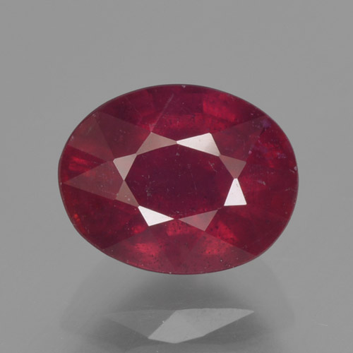 Wine Red Рубин Камень - 1.8ct Фасетный Овал (ID: 465333)