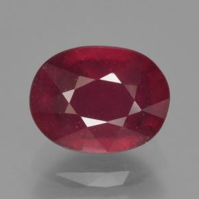 Темно-красный Рубин Камень - 2ct Фасетный Овал (ID: 465336)