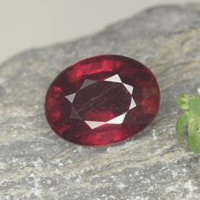 tiefrot Rubin Edelstein - 1.7ct Oval facettiert (ID: 465474)
