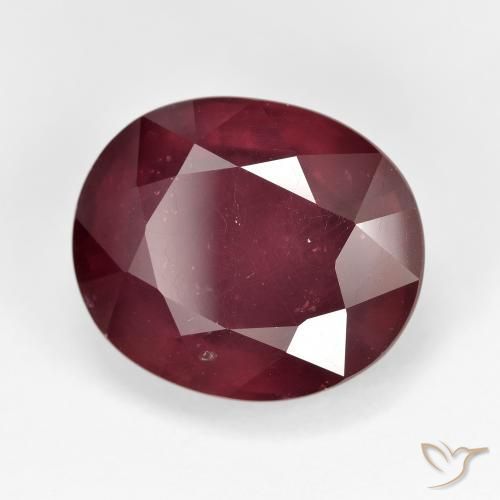 15.05 ct Red Ruby Stone, Natural Ruby in Oval Facet Shape for Sale