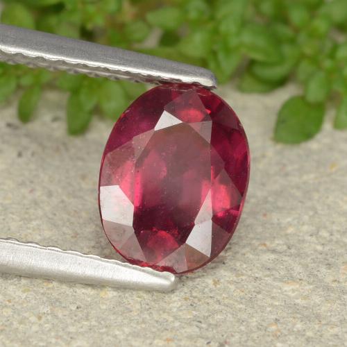 Rojo medio Rubí Gema - 1.6ct Forma ovalada (ID: 481701)