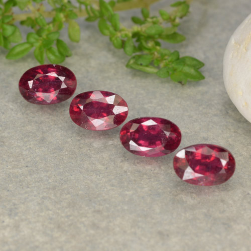 Medium-Dark Red Ruby Gem - 0.8ct Oval Facet (ID: 481747)