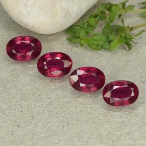 Rojo vino Rubí Gema - 1.1ct Forma ovalada (ID: 482927)