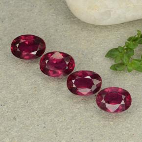 Wine Red Ruby Gem - 1.2ct Oval Facet (ID: 482936)