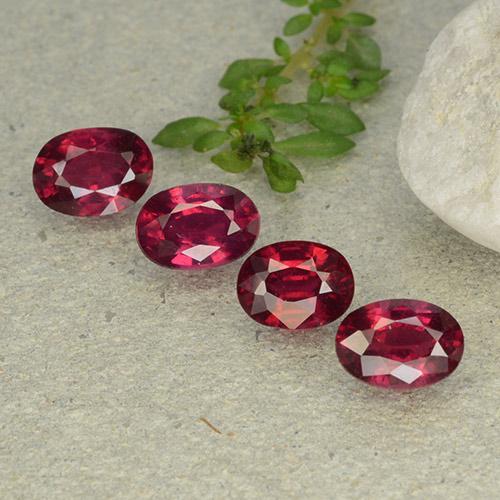 Medium Red Ruby Gem - 1.2ct Oval Facet (ID: 483125)
