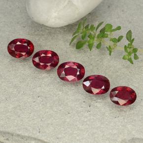 Medium Red Ruby Gem - 1.1ct Oval Facet (ID: 483131)
