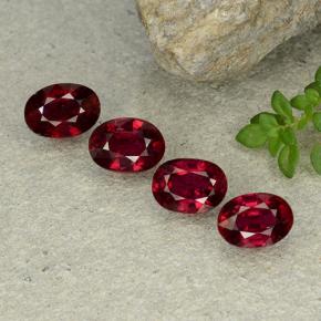 Blood Red Рубин Камень - 1.2ct Фасетный Овал (ID: 483148)