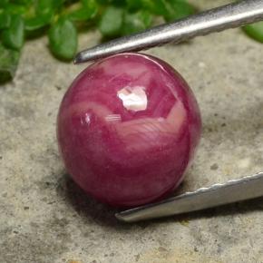 5.1ct Round Cabochon Pinkish Red Ruby for sale thumb image of 5.1ct Round Cabochon Pinkish Red Ruby (ID: 489166)