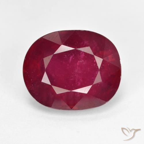 Blood Red Рубин Камень - 11.3ct Фасетный Овал (ID: 494679)