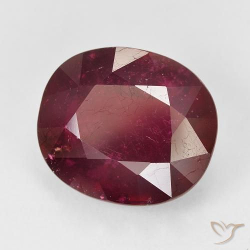 17.06 ct Red Ruby Stone, Natural Ruby in Oval Facet Shape for Sale