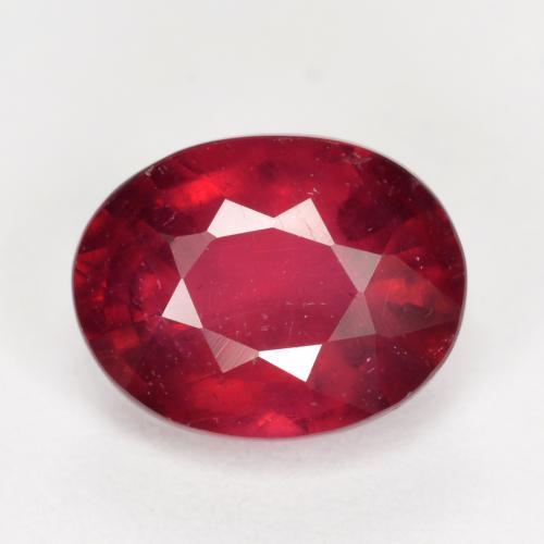Rojo medio Rubí Gema - 1.8ct Forma ovalada (ID: 494712)