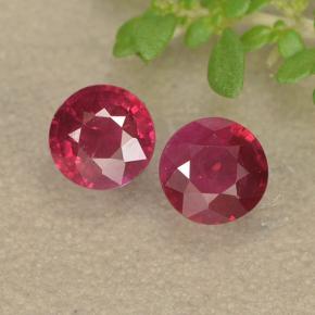 0.4ct Round Facet Pinkish Red Ruby for sale thumb image of 0.4ct Round Facet Pinkish Red Ruby (ID: 494953)