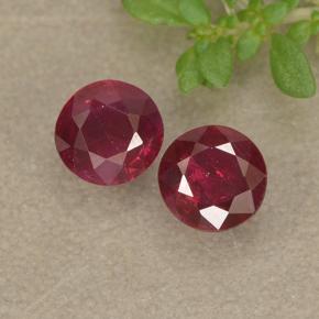 0.5ct Round Facet Pinkish Red Ruby for sale thumb image of 0.5ct Round Facet Pinkish Red Ruby (ID: 494954)