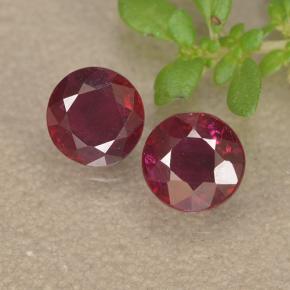 0.5ct Round Facet Pinkish Red Ruby Gem for sale 0.5ct Round Facet Pinkish Red Ruby Gem (ID: 494962)