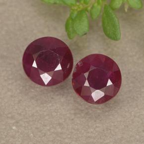 0.8ct Round Facet Pinkish Red Ruby for sale thumb image of 0.8ct Round Facet Pinkish Red Ruby (ID: 494966)