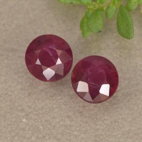 0.4ct Round Facet Pinkish Red Ruby for sale thumb image of 0.4ct Round Facet Pinkish Red Ruby (ID: 494967)