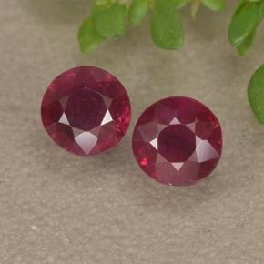 0.7ct Round Facet Pinkish Red Ruby for sale thumb image of 0.7ct Round Facet Pinkish Red Ruby (ID: 494970)