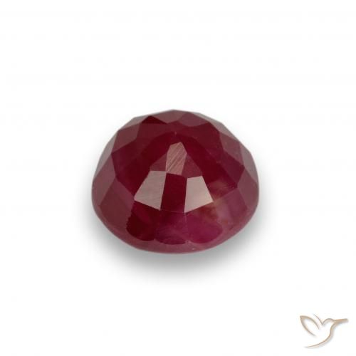 Ruby Gemstone in 5.5 mm (calibrated) Size for Sale, Ruby Stone in Jam Red Color