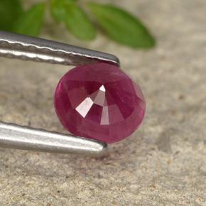 Ruby Gemstone in 5.5 mm Size for Sale, Ruby Stone in Pinkish Red Color