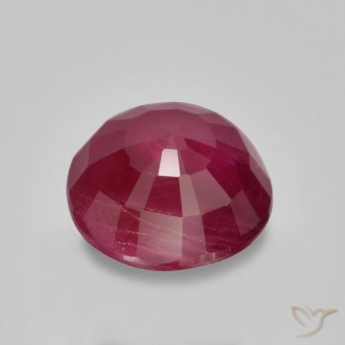 Ruby Gemstone in 5.5 mm (calibrated) Size for Sale, Ruby Stone in Medium Red Color