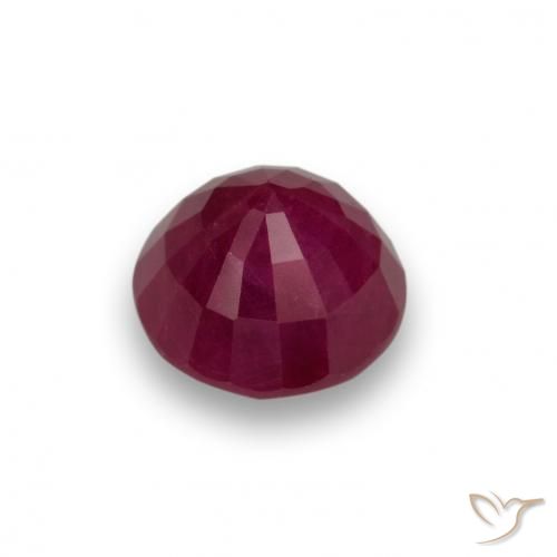 Ruby Gemstone in 5.5 mm (calibrated) Size for Sale, Ruby Stone in Medium Red Color