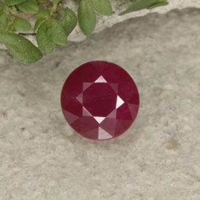 1.1ct Round Facet Pinkish Red Ruby for sale thumb image of 1.1ct Round Facet Pinkish Red Ruby (ID: 495162)