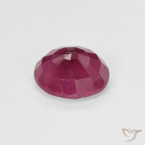Ruby Gemstone in 5.5 mm (calibrated) Size for Sale, Ruby Stone in Pinkish Red Color