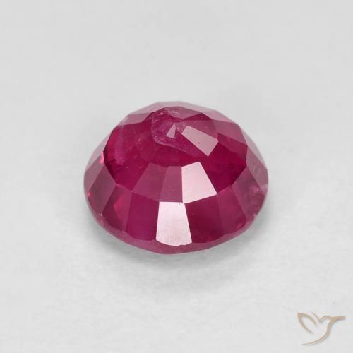 Ruby Gemstone in 5.5 mm (calibrated) Size for Sale, Ruby Stone in Medium Red Color